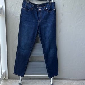 Talbots Slim Ankle Jeans Dark Denim 10